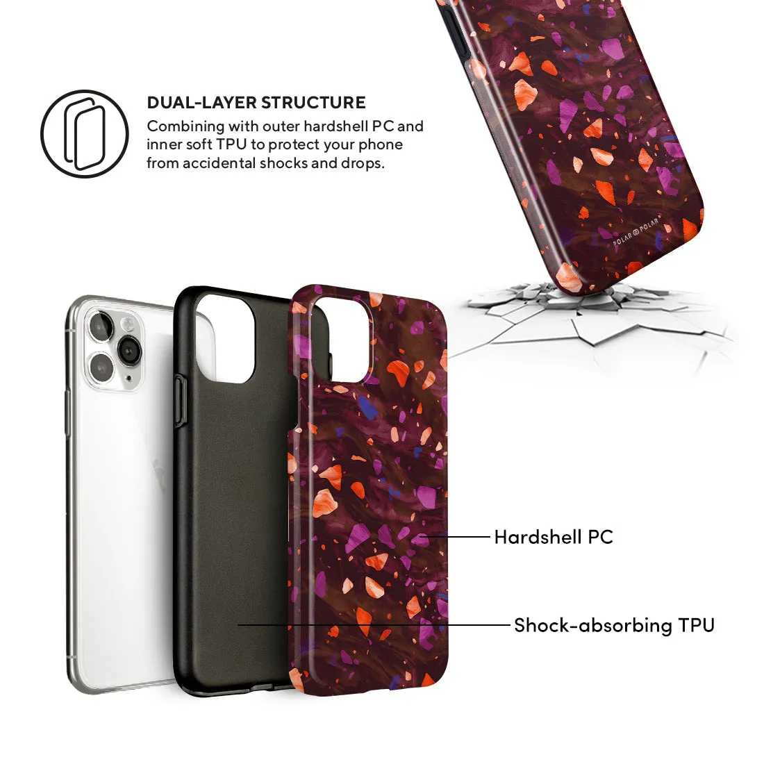 Paprika Terrazzo Gem - iPhone 12 Pro Max Case
