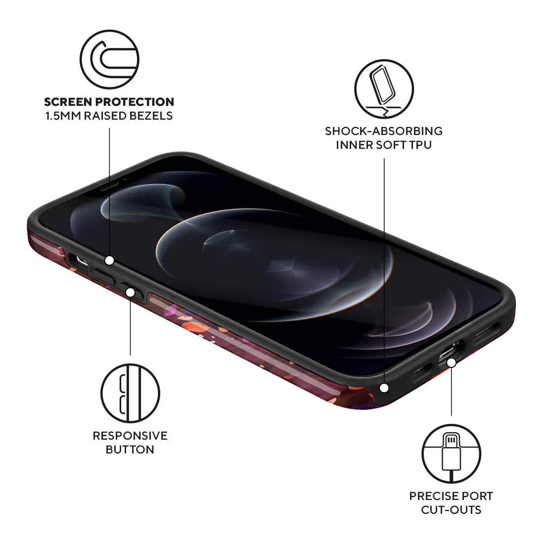 Paprika Terrazzo Gem - iPhone 12 Pro Max Case