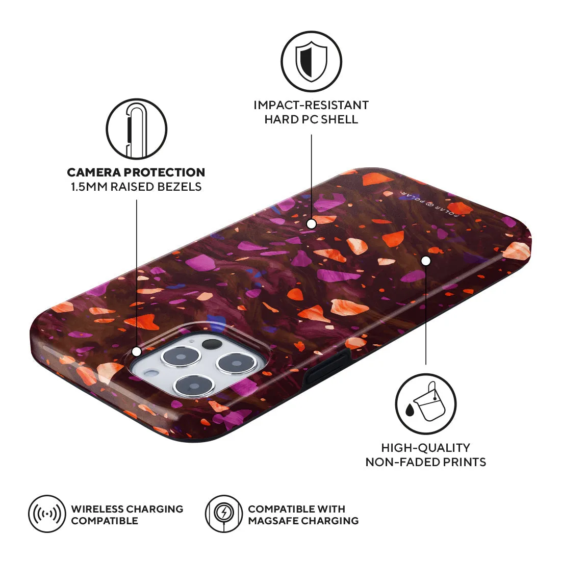 Paprika Terrazzo Gem - iPhone 12 Pro Max Case