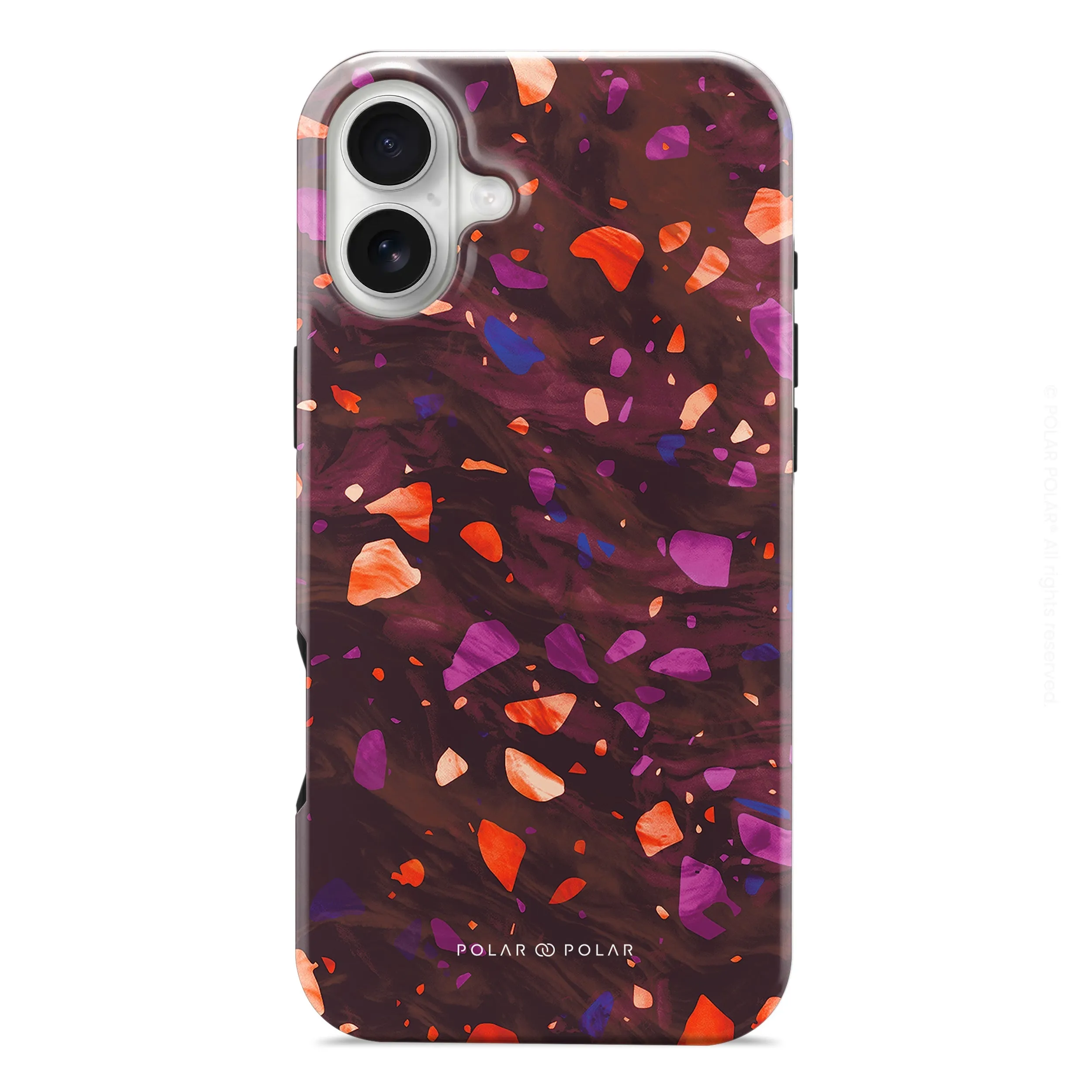 Paprika Terrazzo Gem - iPhone 16 Plus Case