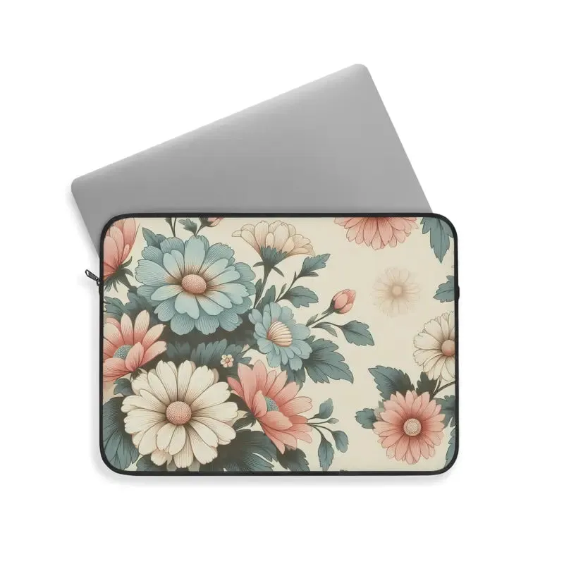 Pastel Floral Laptop Sleeve Chic and Protective