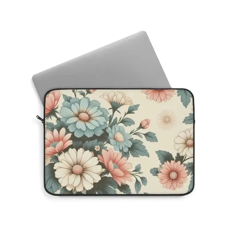 Pastel Floral Laptop Sleeve Chic and Protective