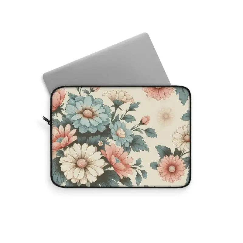 Pastel Floral Laptop Sleeve Chic and Protective