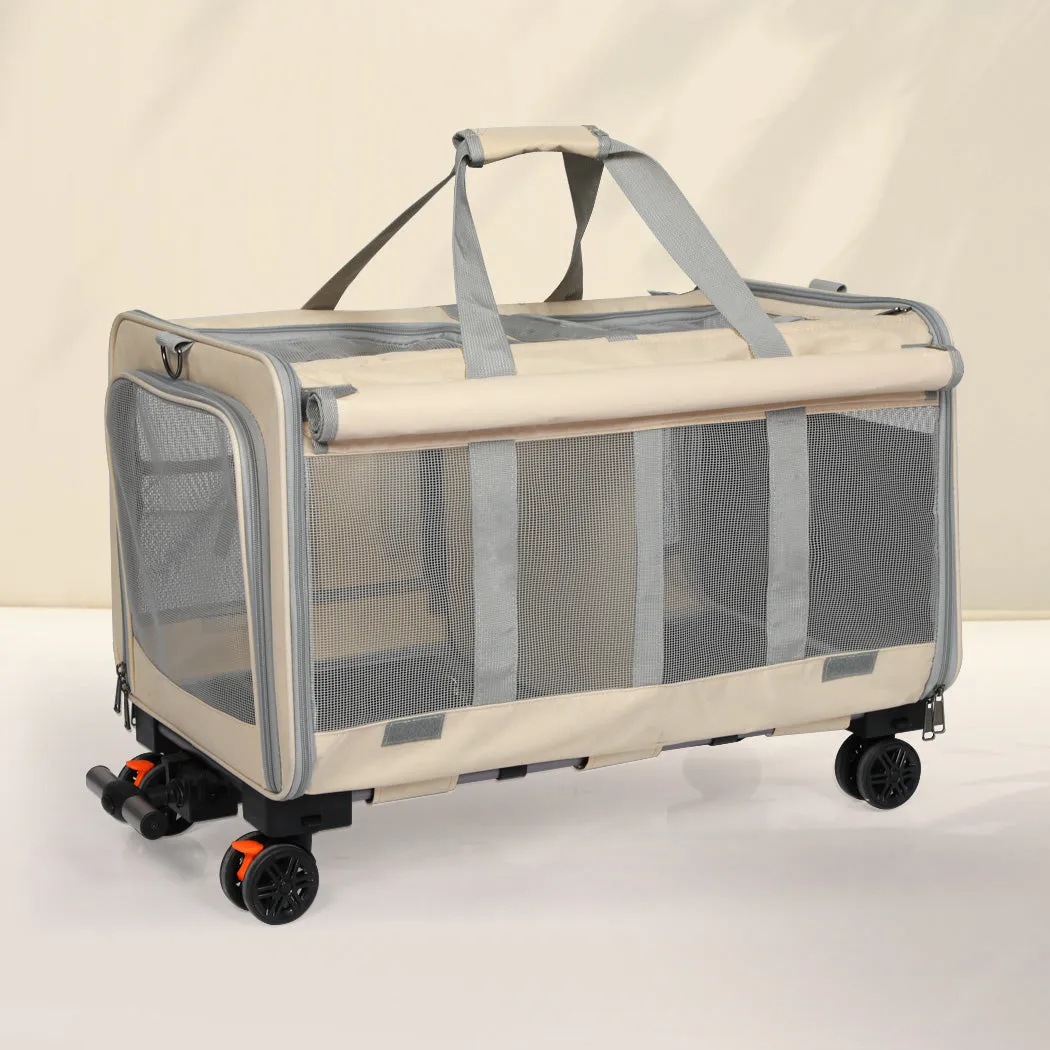 Pawz Pet Carrier 4 Wheel Portable Rolling Foldable