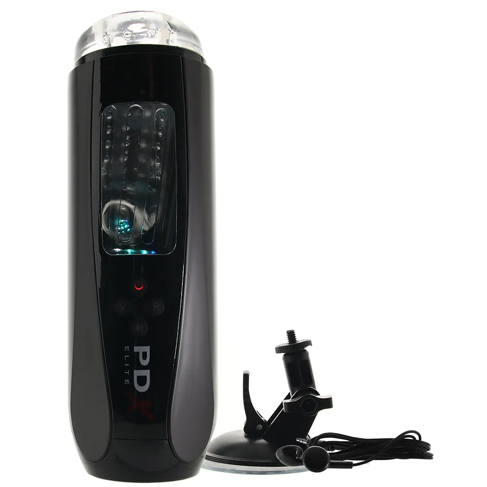 PDX Elite Ultimate Milker 2 Rechargeable Gyrating Suction Stroker With Hands-Free Suction Cup