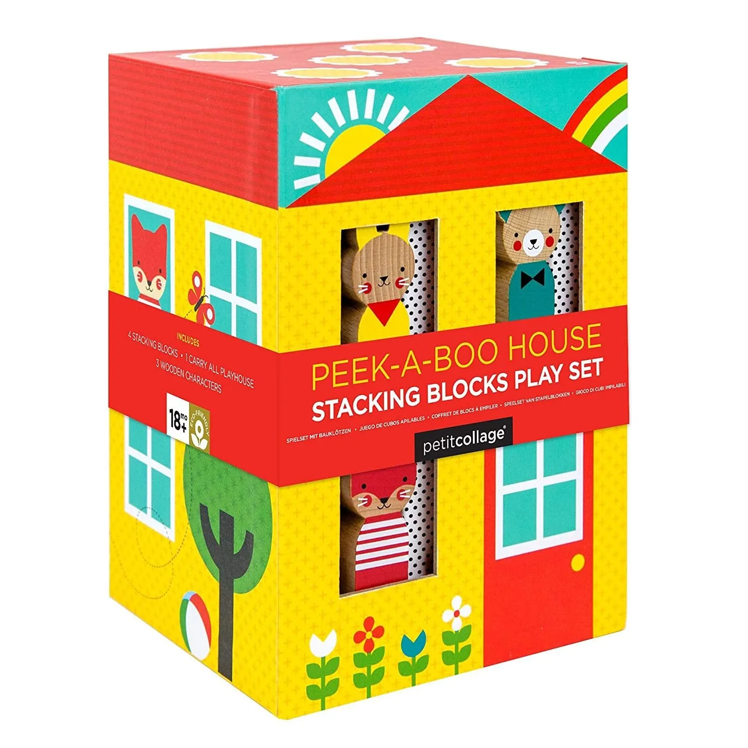 Peek-A-Boo House Stacking Blocks