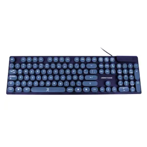 Perfect Choice Teclado Usb Alambrico Blue Round