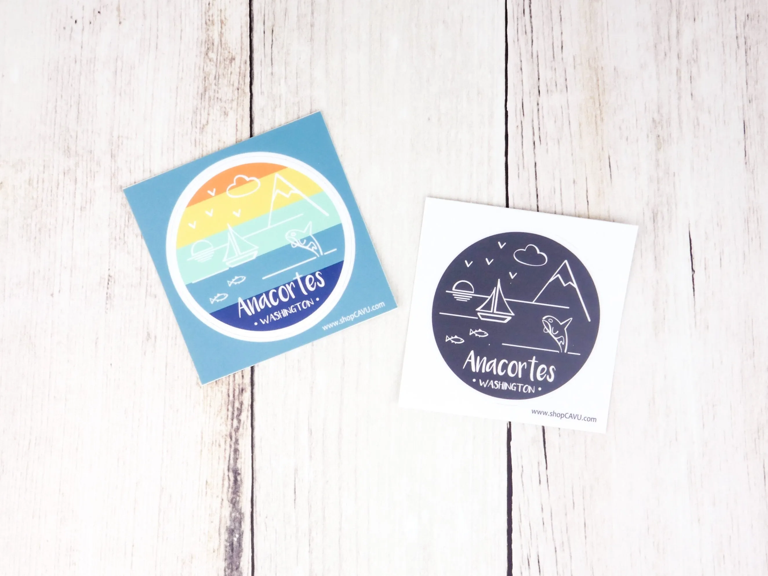Perfectly Anacortes 3" Sunset Sticker / Decal