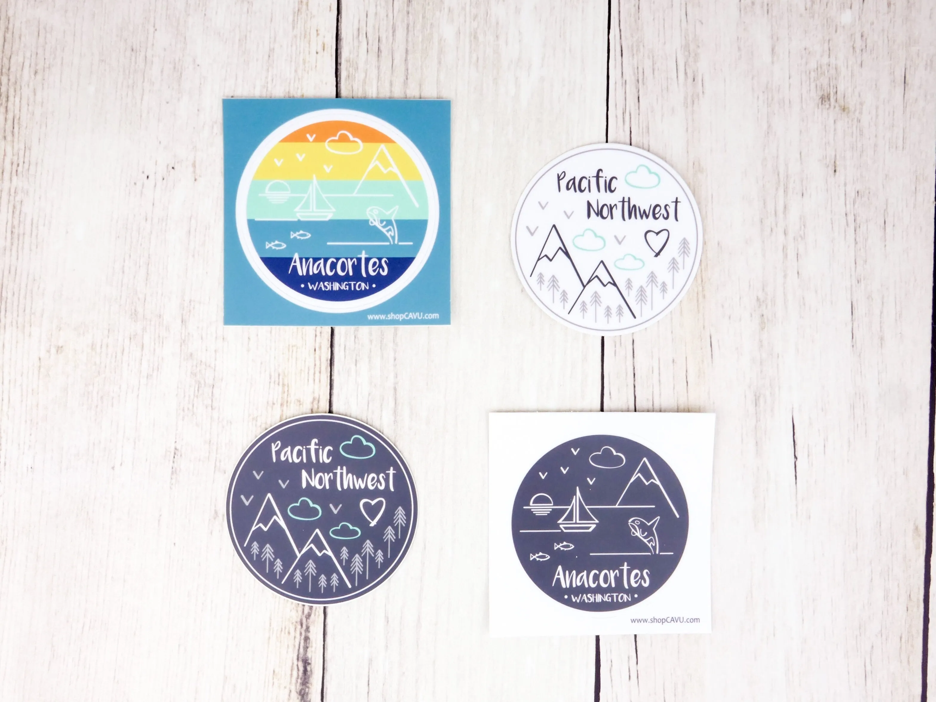Perfectly Anacortes 3" Sunset Sticker / Decal