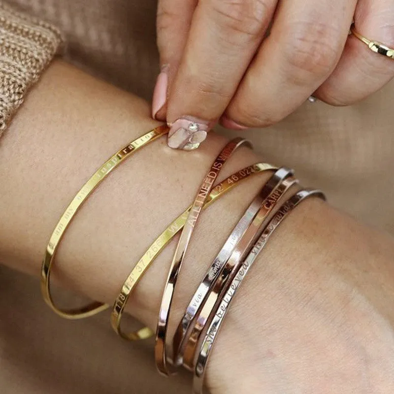 Personalized Mantra Bracelet