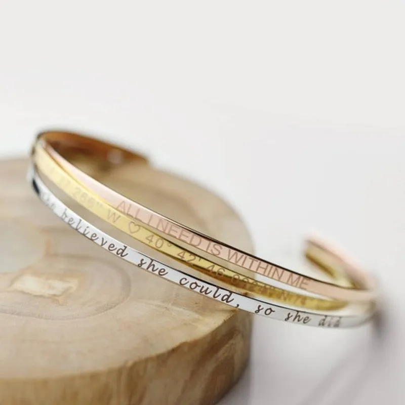Personalized Mantra Bracelet