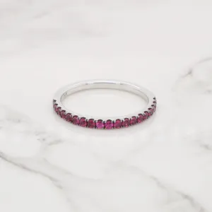 Petite Ruby Pave Ring