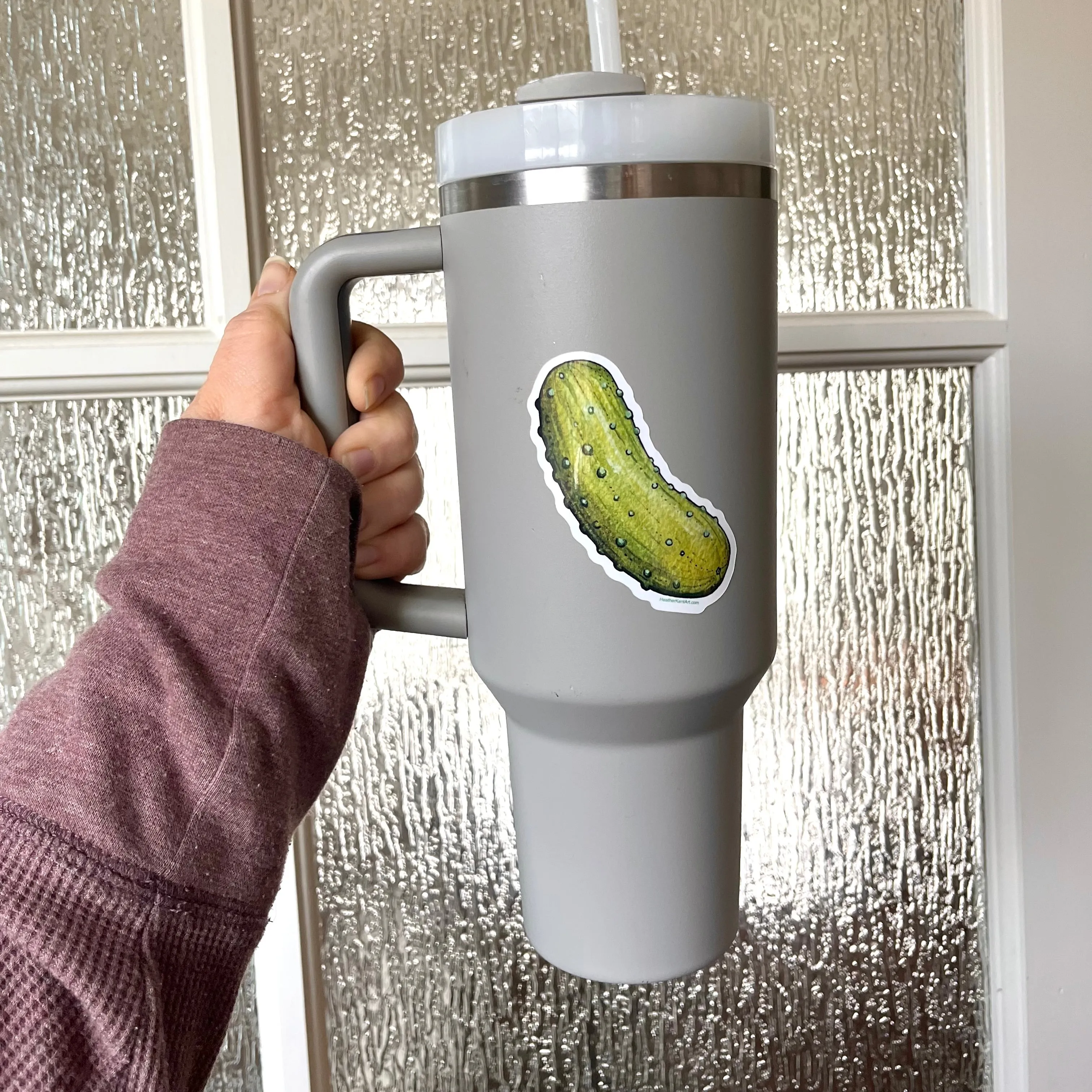 Pickle Gifts, Pickle Art Sticker, Vinyl Sticker, 3 inch, FREE SHIPPING