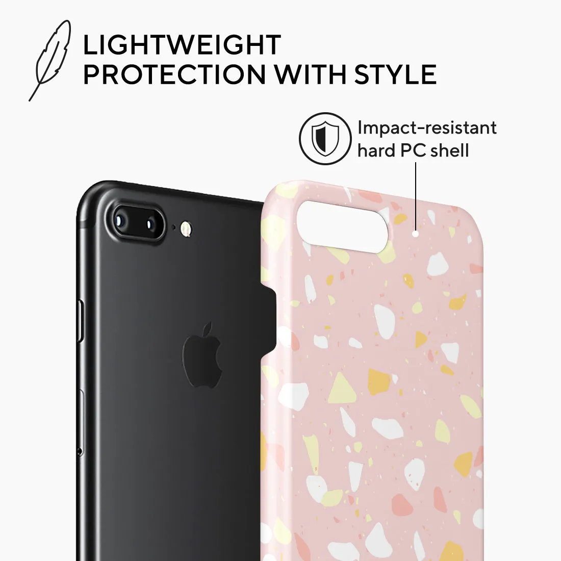 Pink Peony Terrazzo Custom - iPhone 8 Plus/7 Plus Case