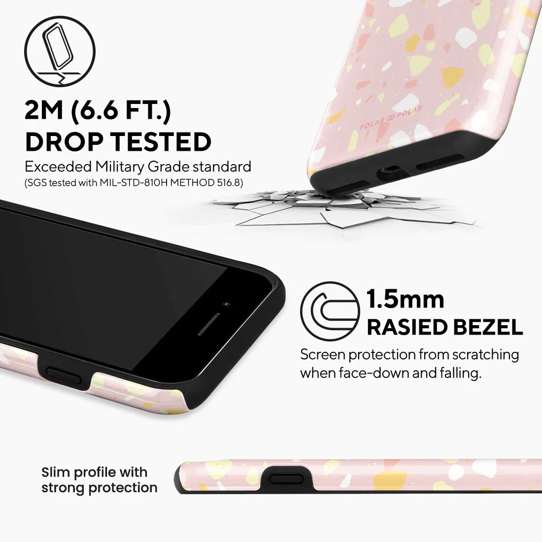Pink Peony Terrazzo Custom - iPhone 8 Plus/7 Plus Case