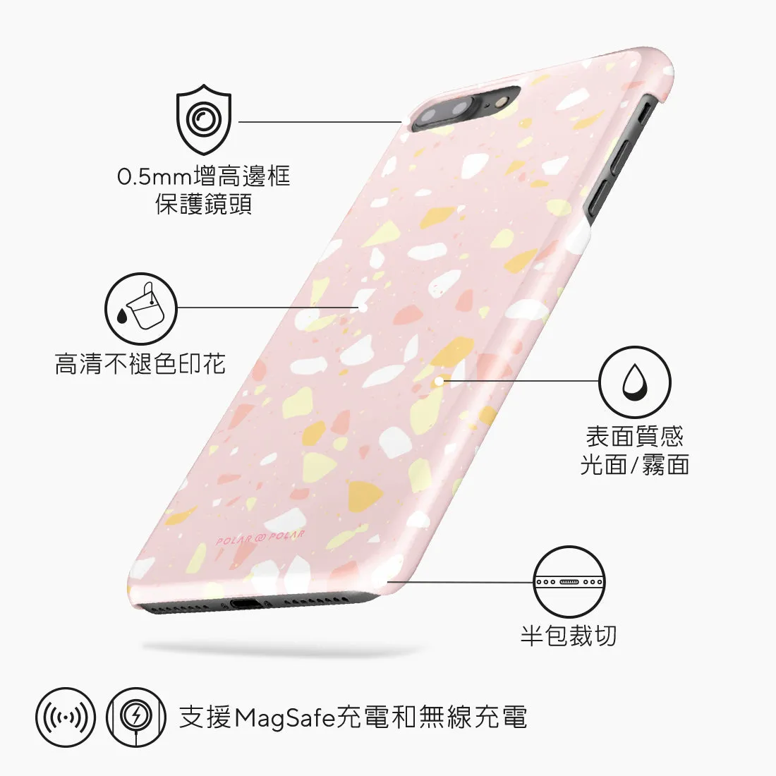 Pink Peony Terrazzo Custom - iPhone 8 Plus/7 Plus Case