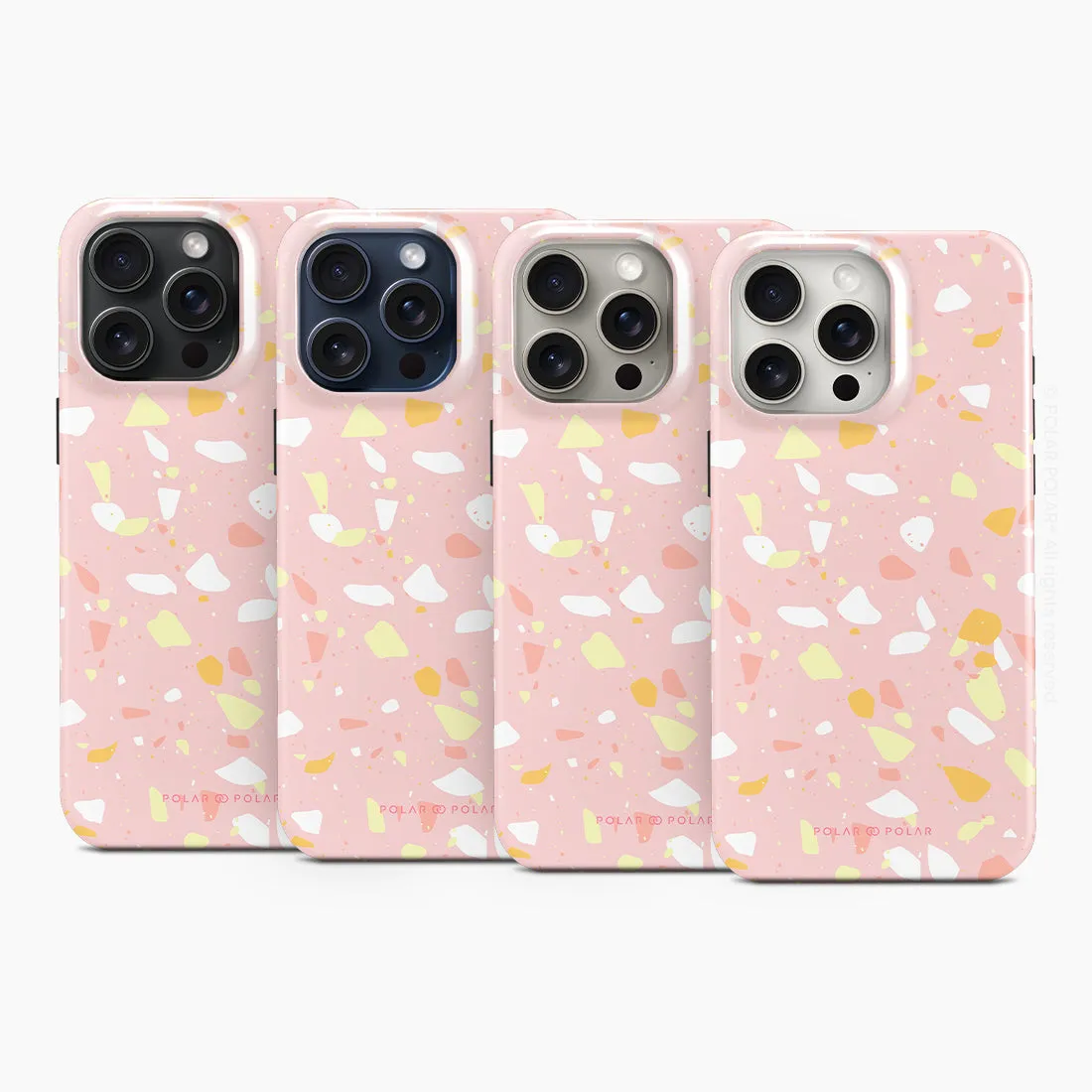 Pink Peony Terrazzo - iPhone 15 Pro Max Case
