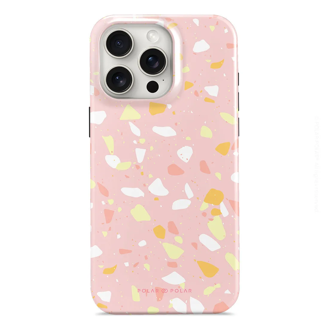 Pink Peony Terrazzo - iPhone 15 Pro Max Case