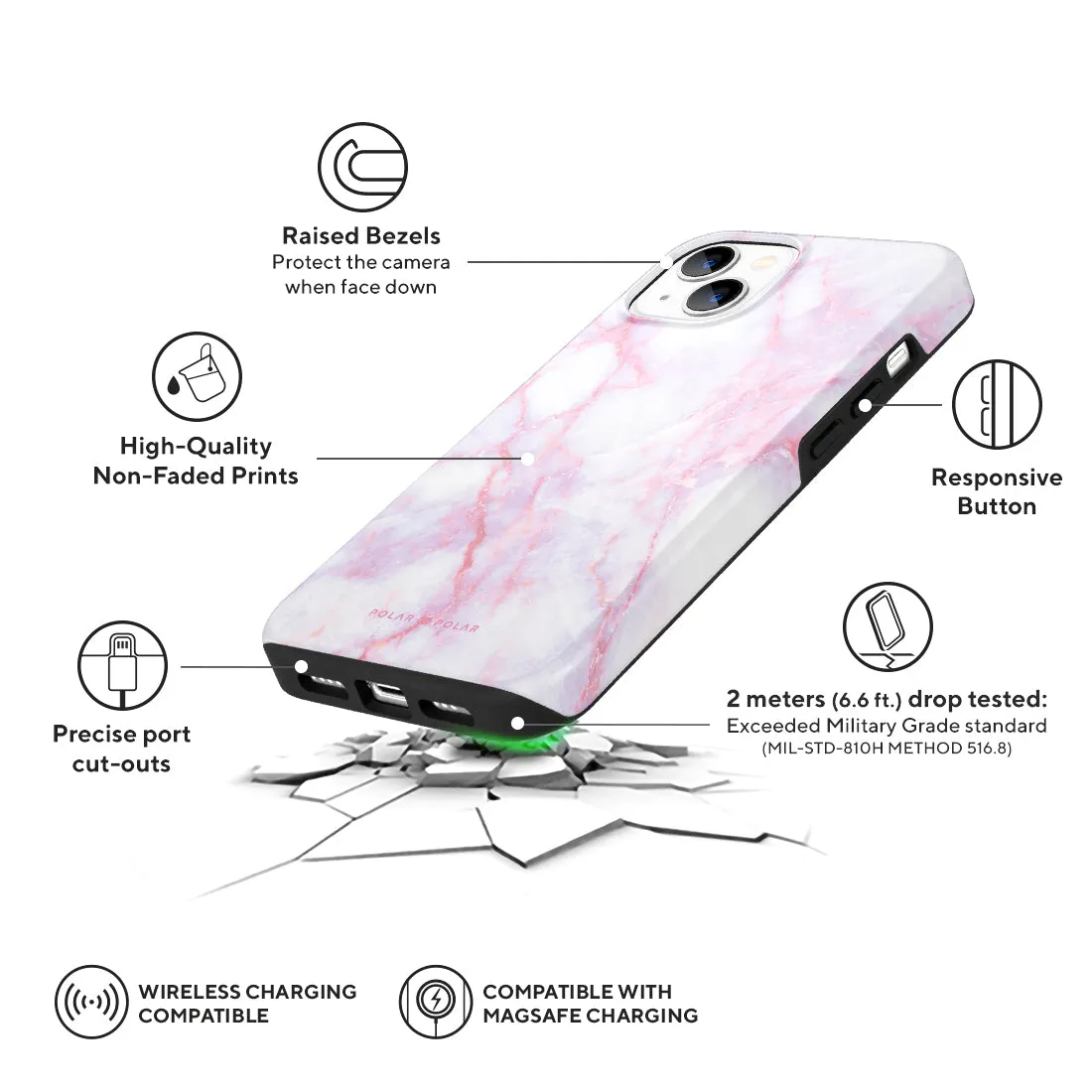 Pink White Custom - iPhone 13 Case
