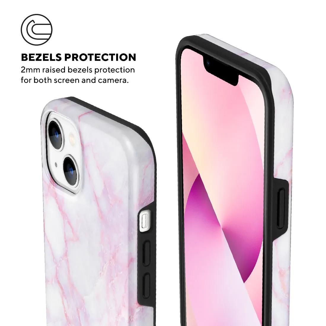 Pink White Custom - iPhone 13 Case