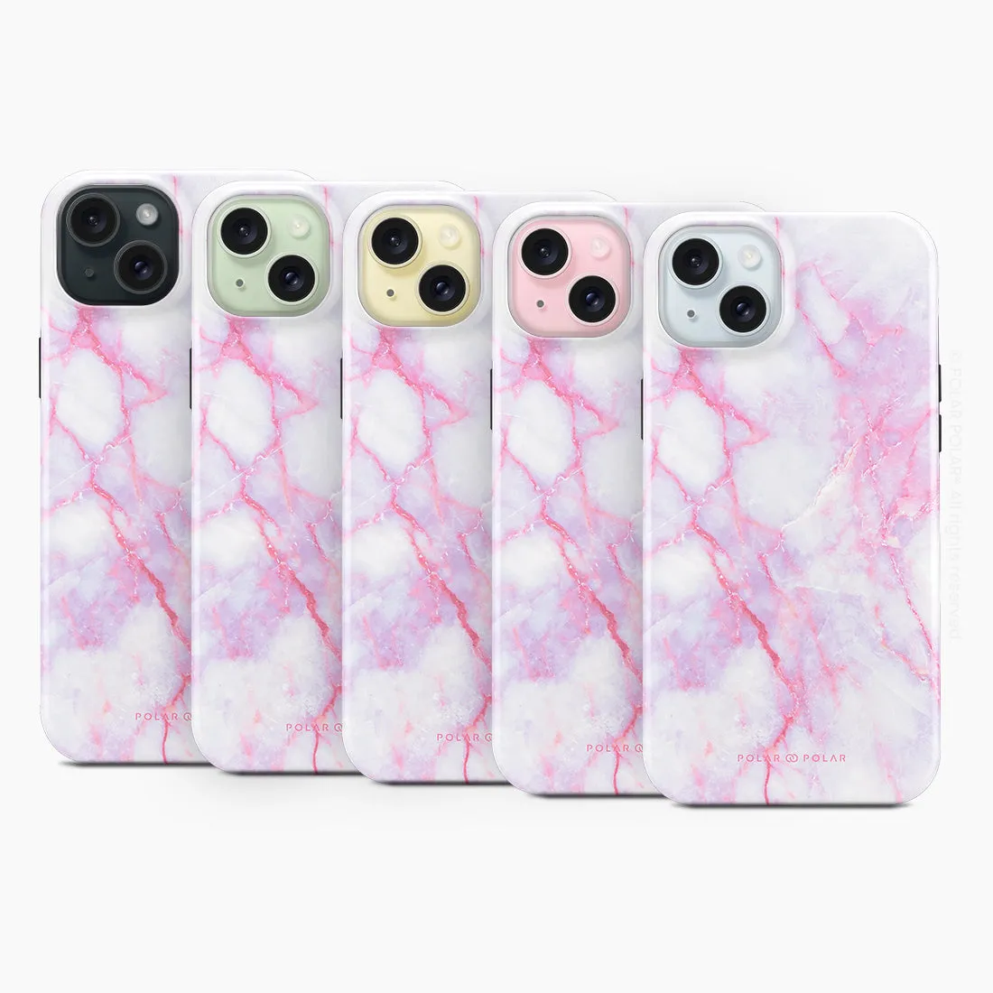 Pink White Custom - iPhone 15 Case