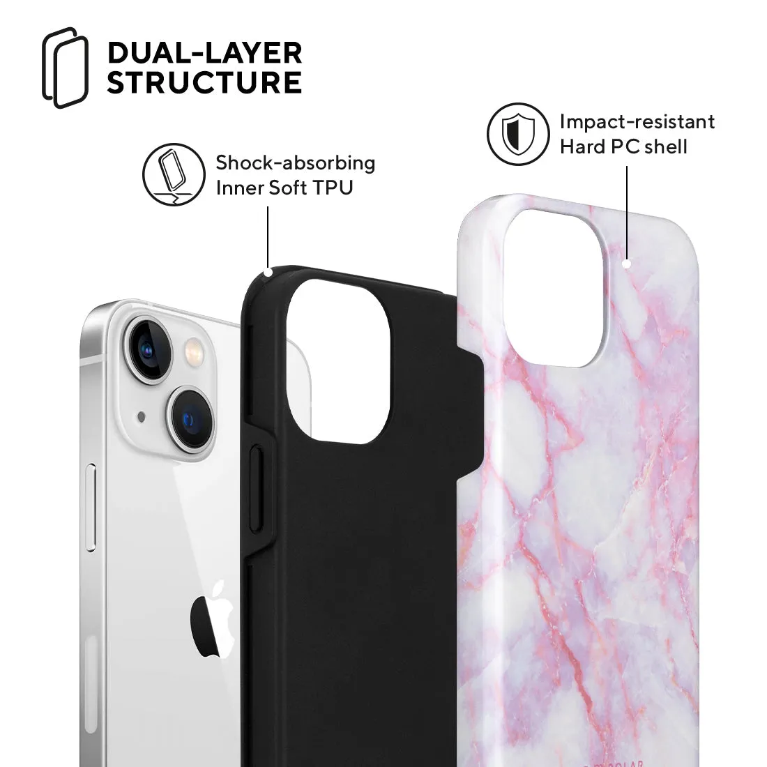 Pink White - iPhone 13 mini Case