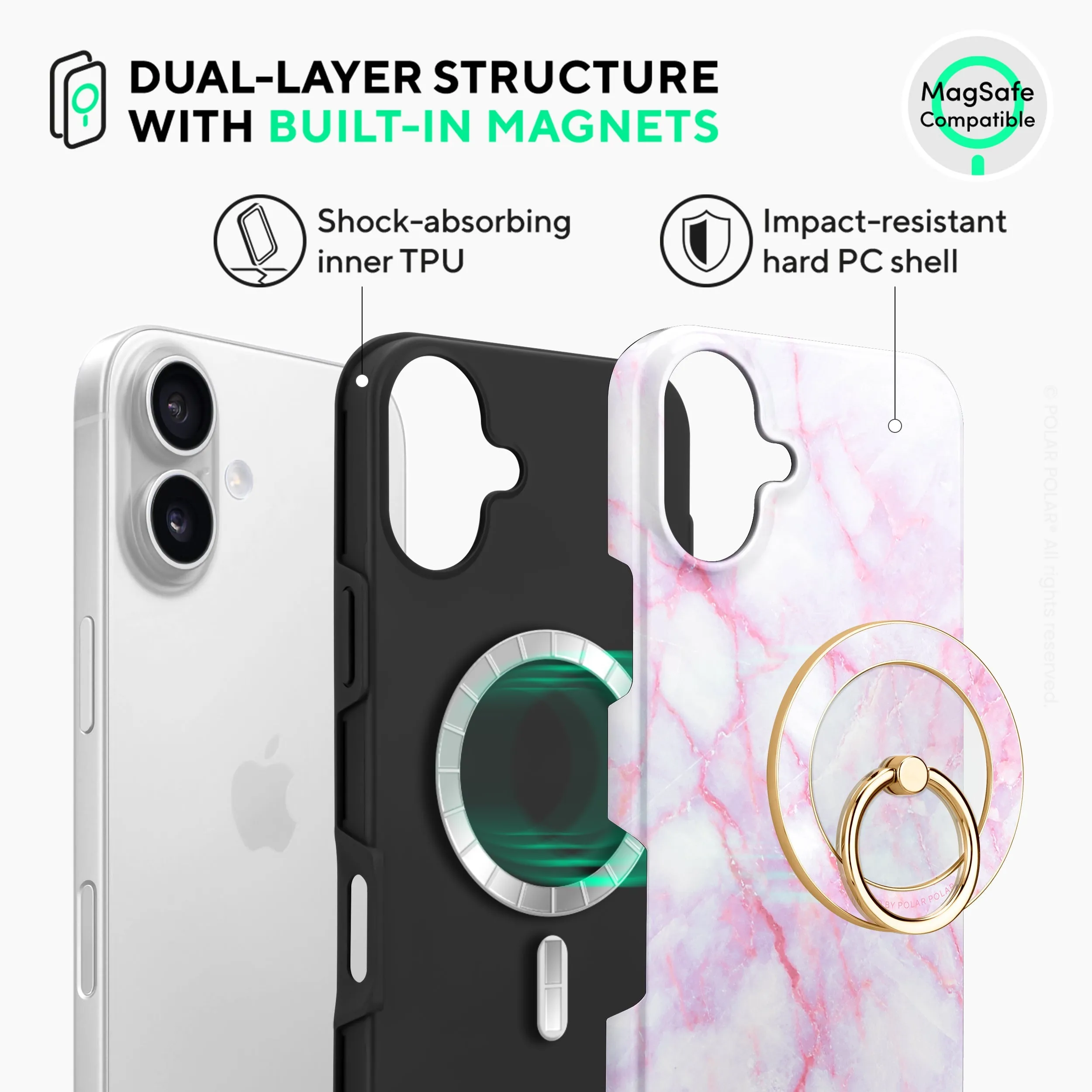Pink White - iPhone 16 Plus Case