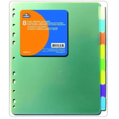 Plastic Tab Dividers - 8