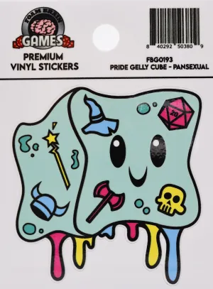 Pride Gelly Cube Sticker: Pansexual