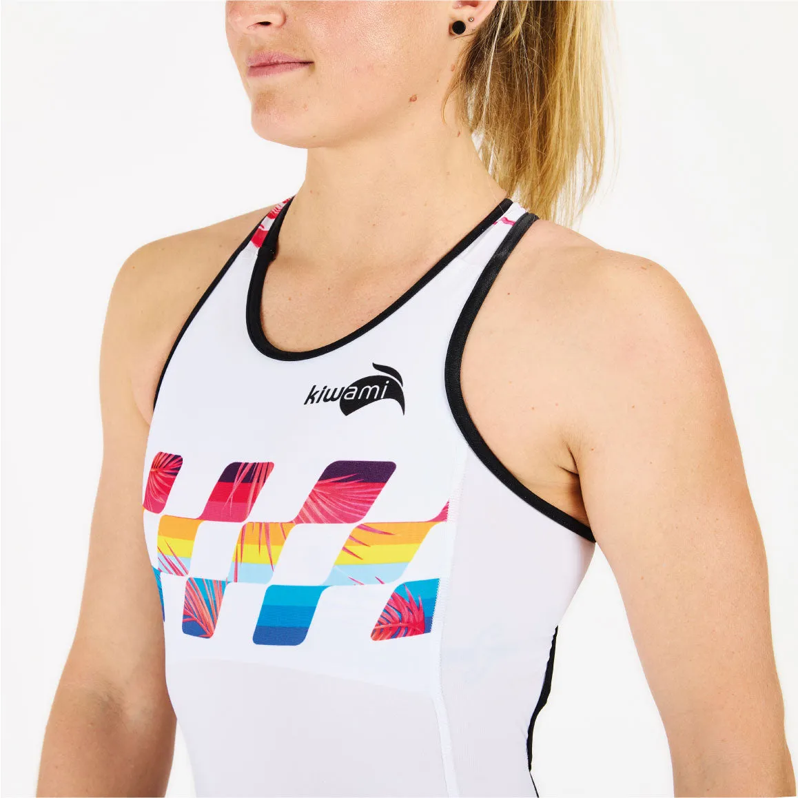 PRIMA 2 RACE OPENBACK TRISUIT FINISHER WHITE