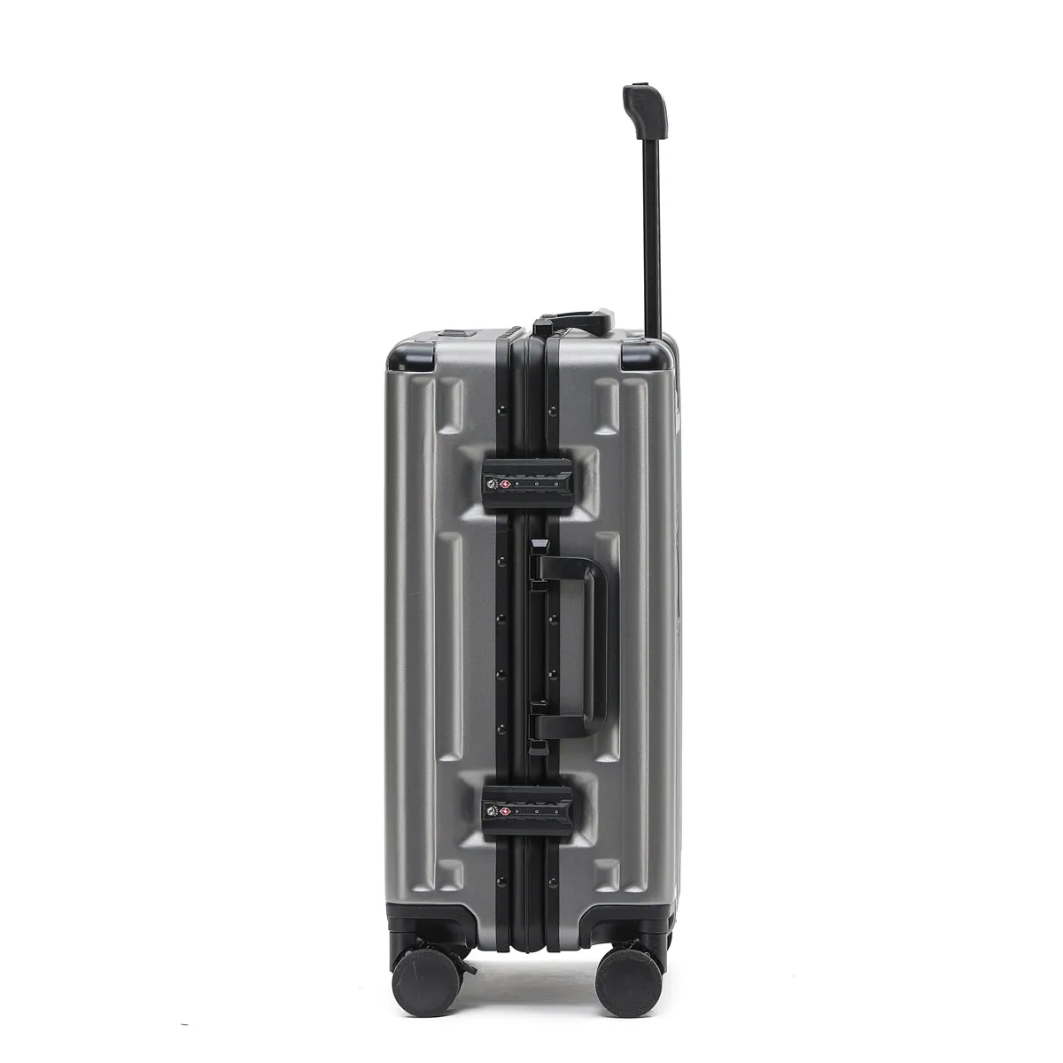 PRIME CHECKED SUITCASE GRAY | PORTABLE USB-C CHARGER