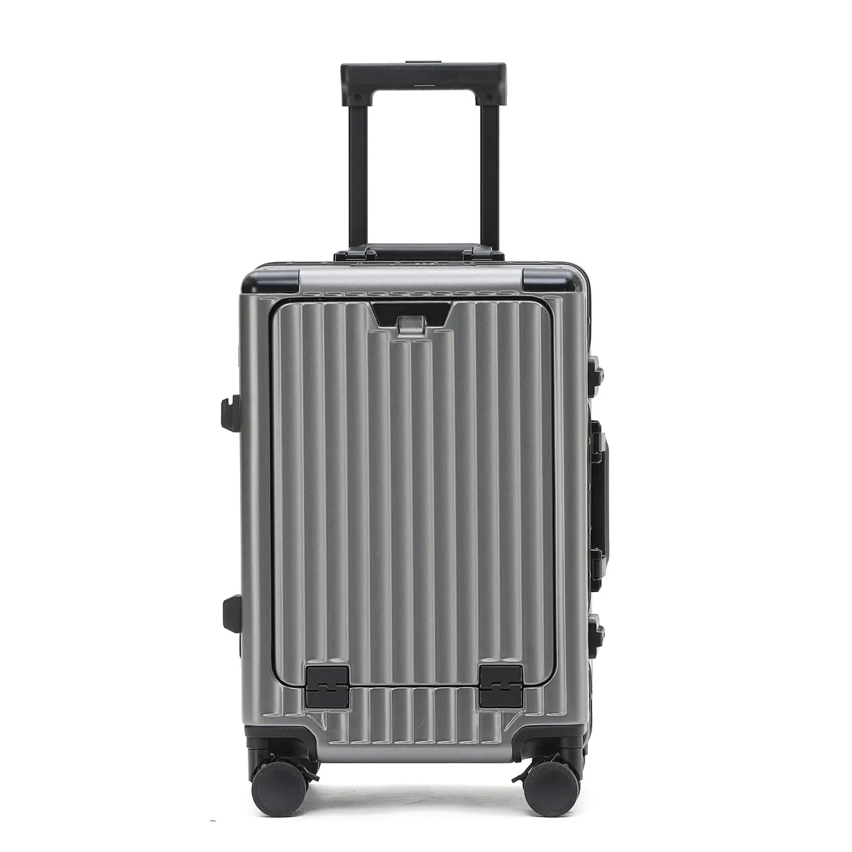 PRIME CHECKED SUITCASE GRAY | PORTABLE USB-C CHARGER