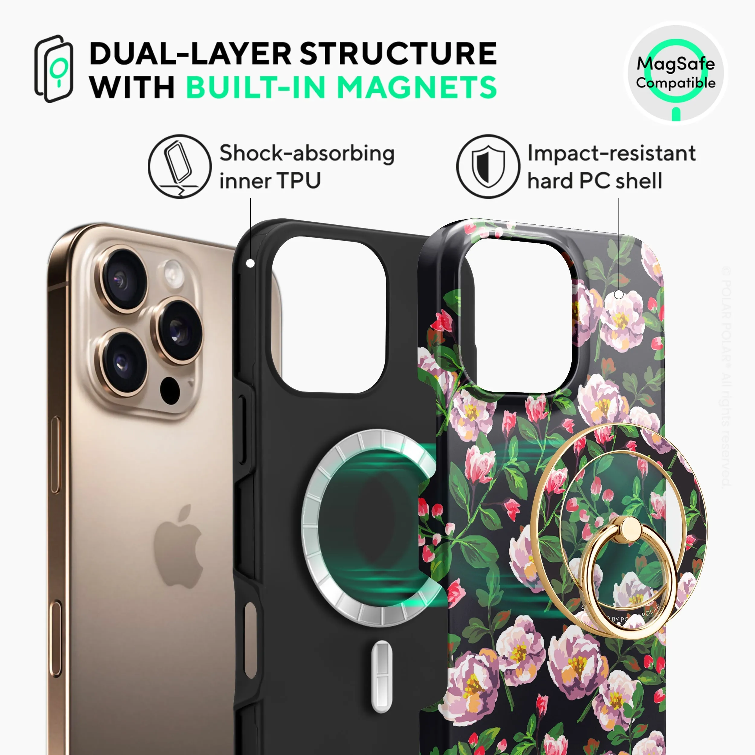 Purple Camellias - iPhone 16 Pro Case