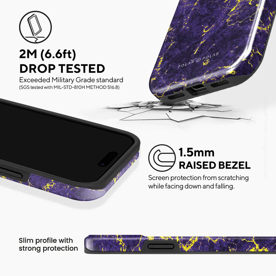 Purple Night Custom - iPhone 15 Case