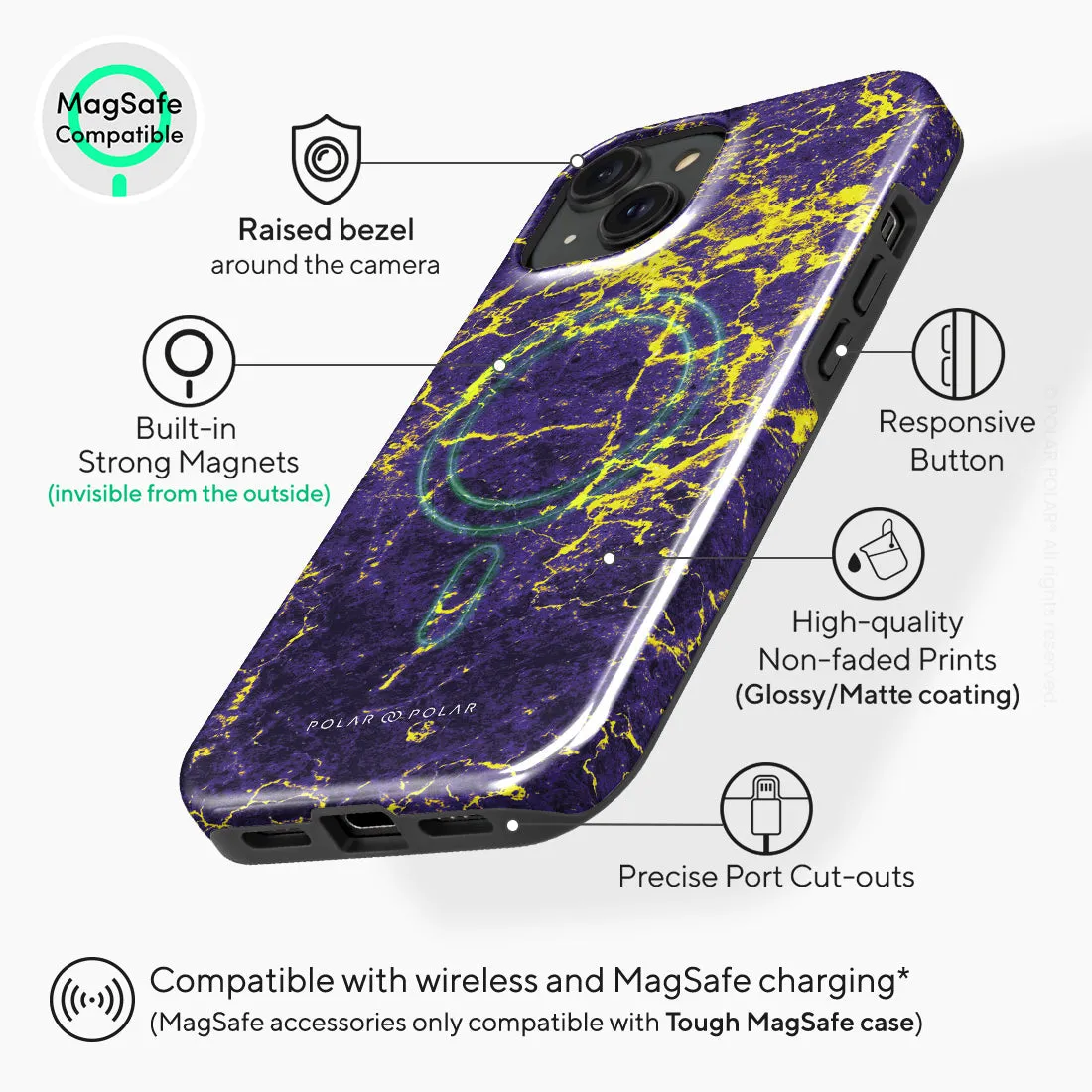 Purple Night Custom - iPhone 15 Case