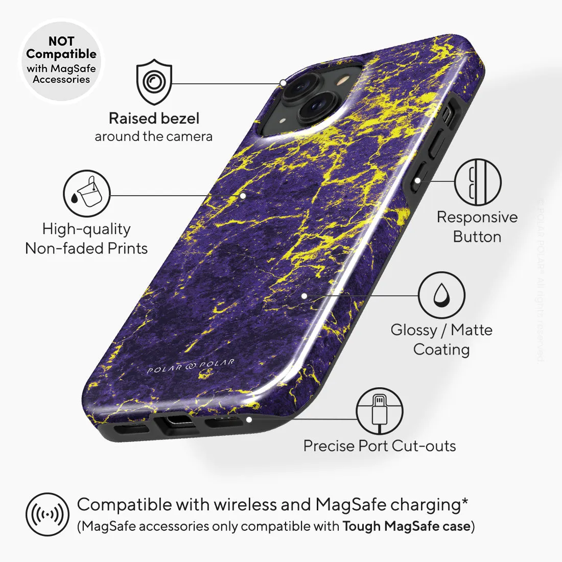 Purple Night Custom - iPhone 15 Case