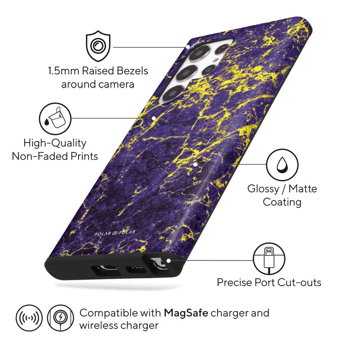 Purple Night Custom - Samsung Galaxy S22 Ultra 5G Case