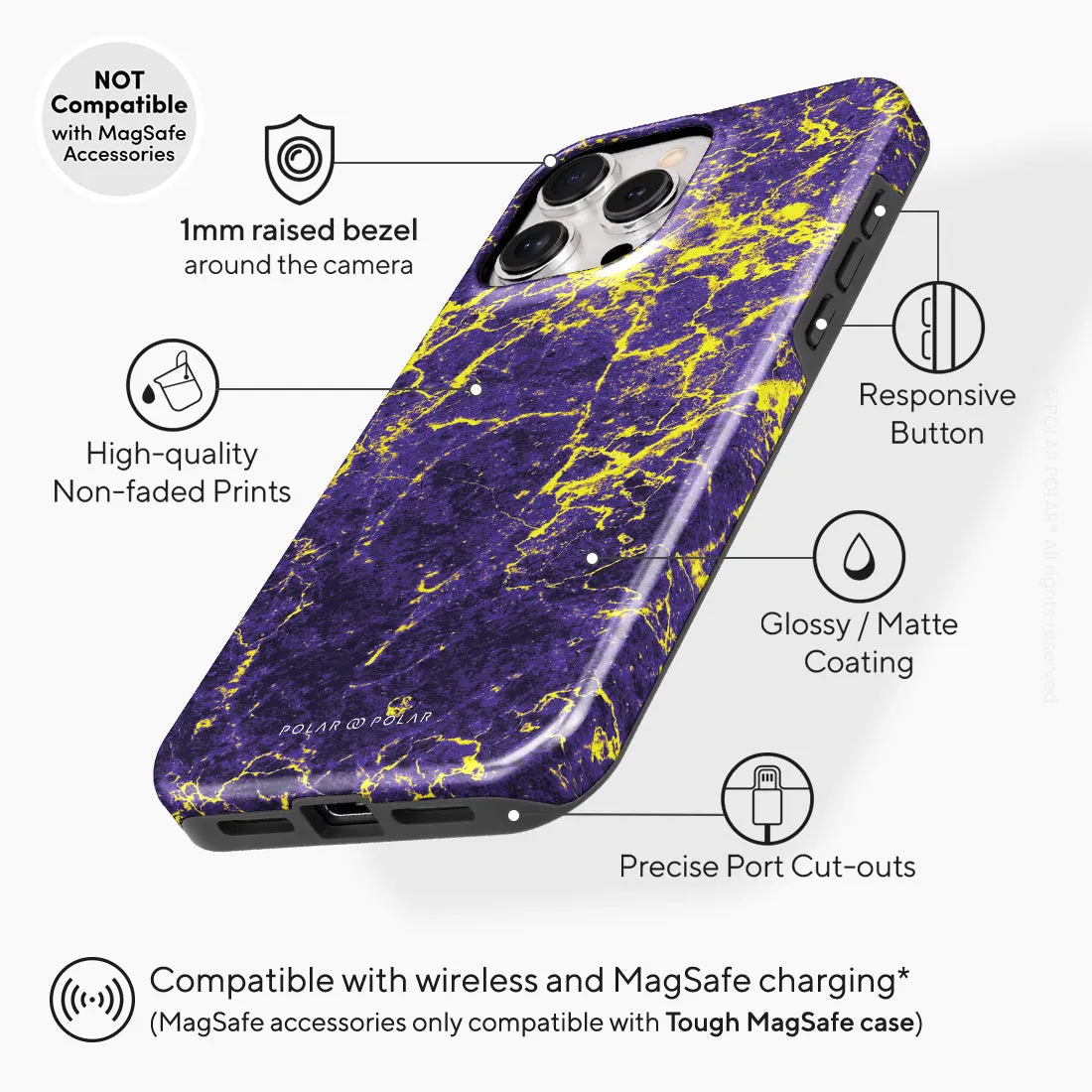Purple Night - iPhone 15 Pro Max Case