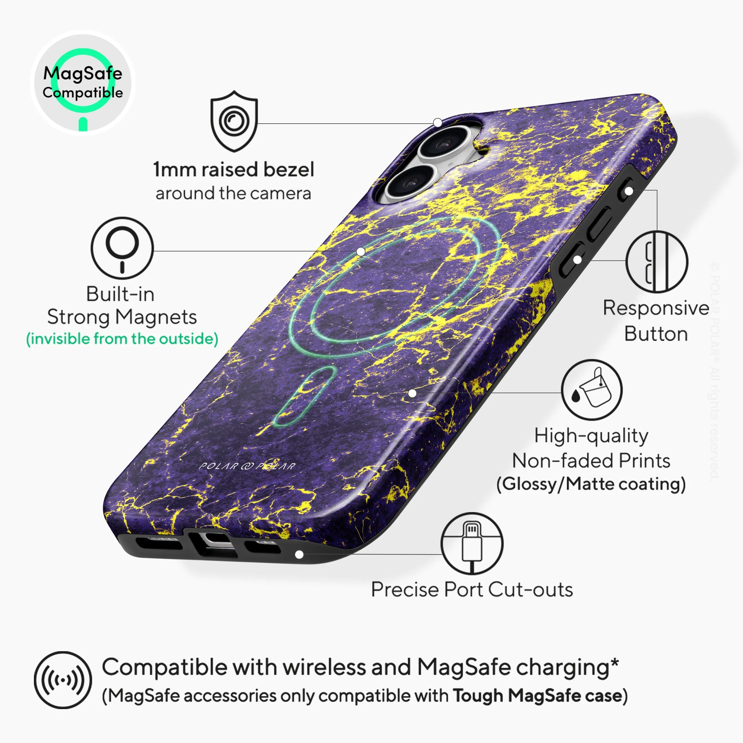 Purple Night - iPhone 16 Plus Case