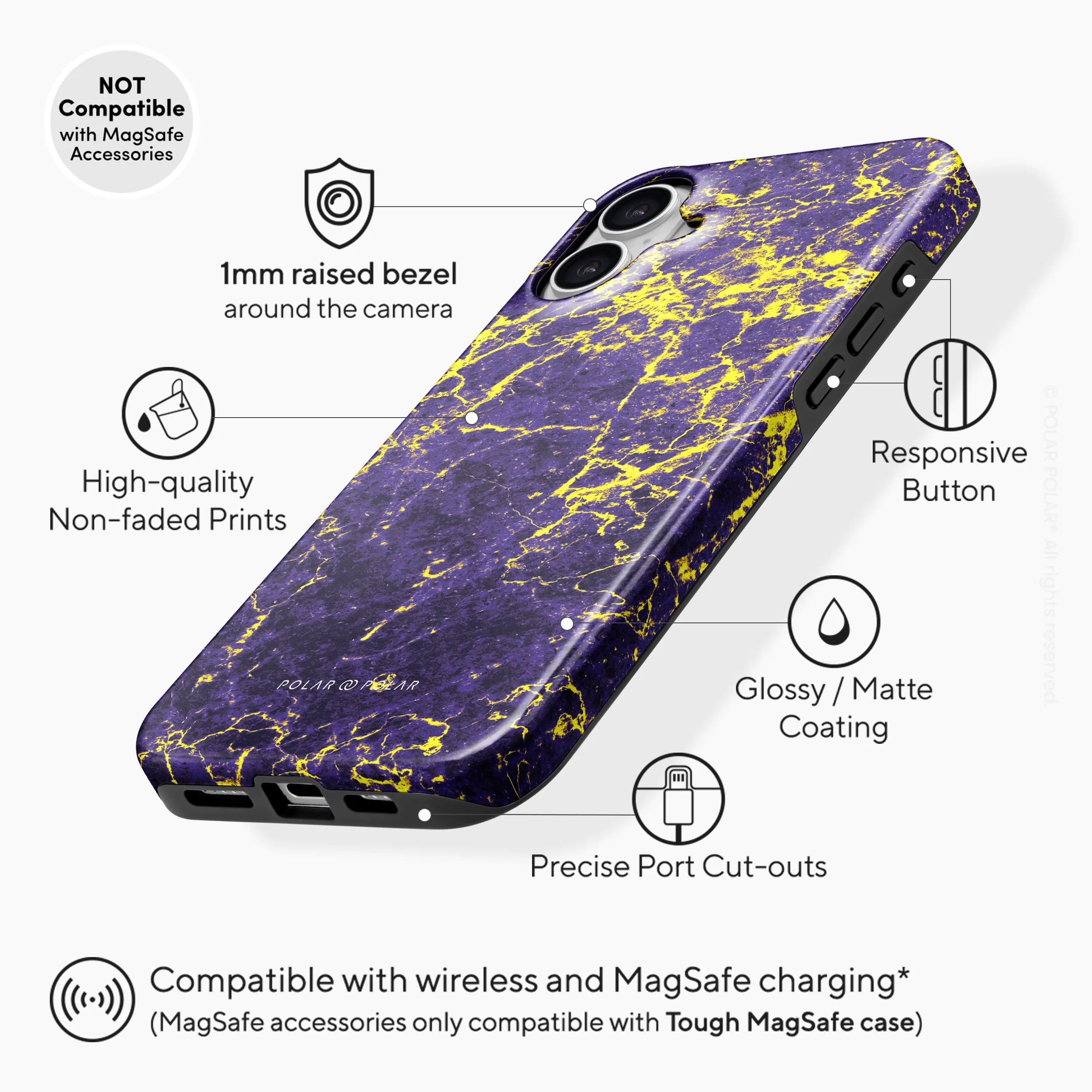 Purple Night - iPhone 16 Plus Case
