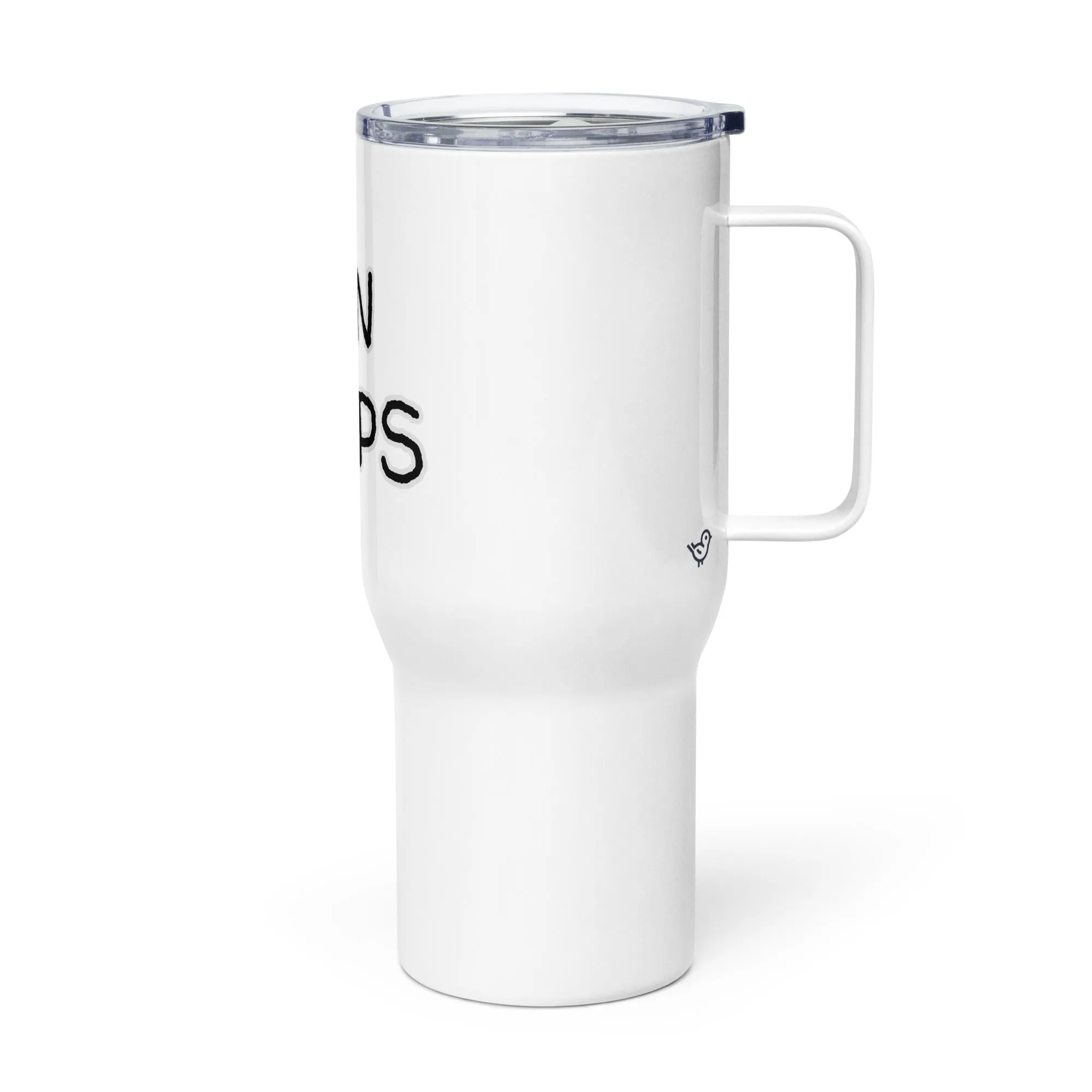 "Gin Helps" Travel mug with Handle