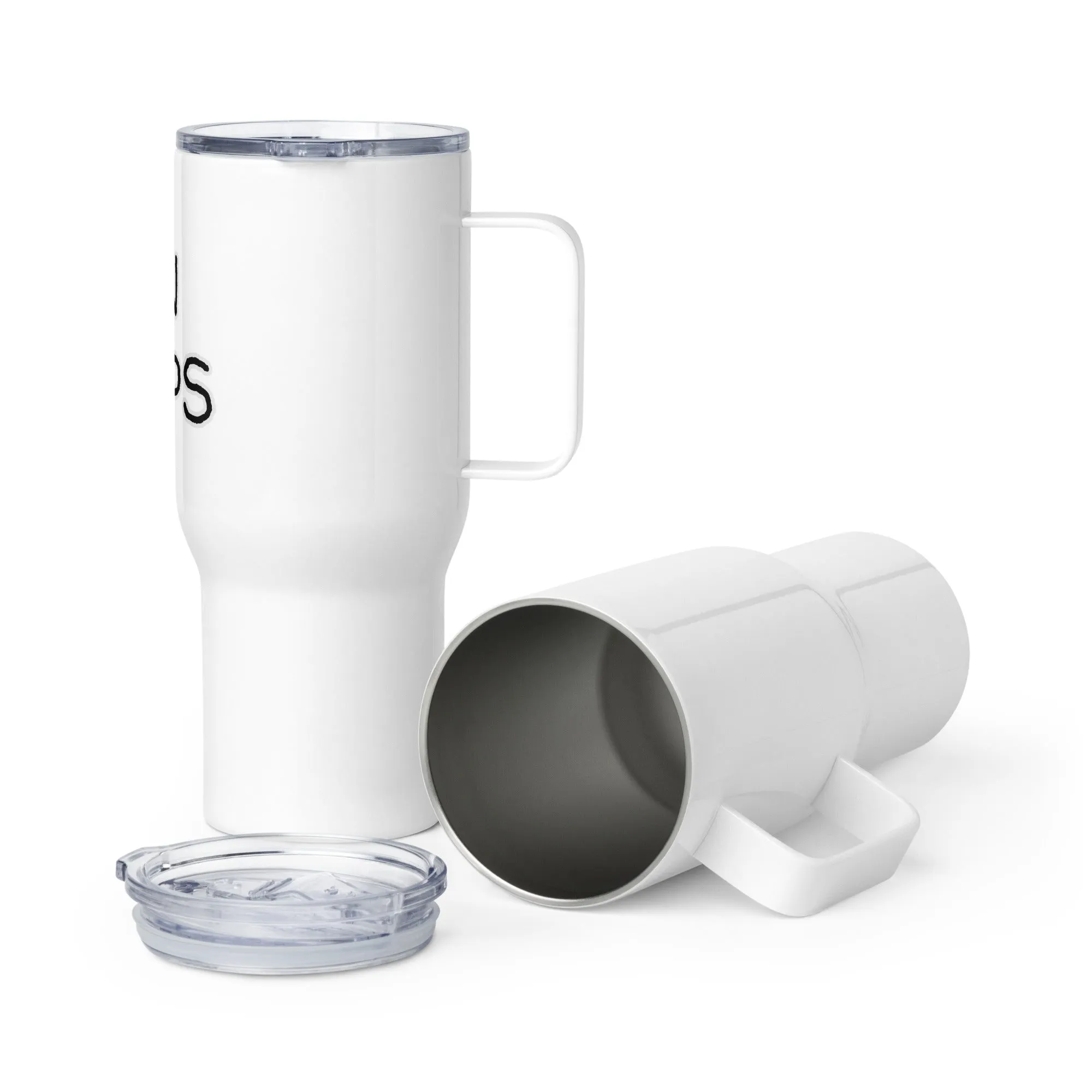 "Gin Helps" Travel mug with Handle
