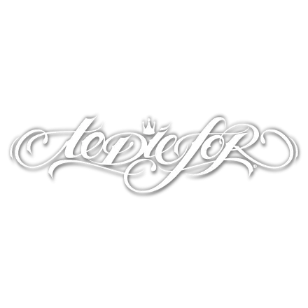 "TANGLED" DIE-CUT VINYL STICKER: 20" (WHITE)