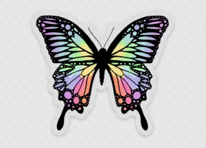 Rainbow Butterfly Sticker