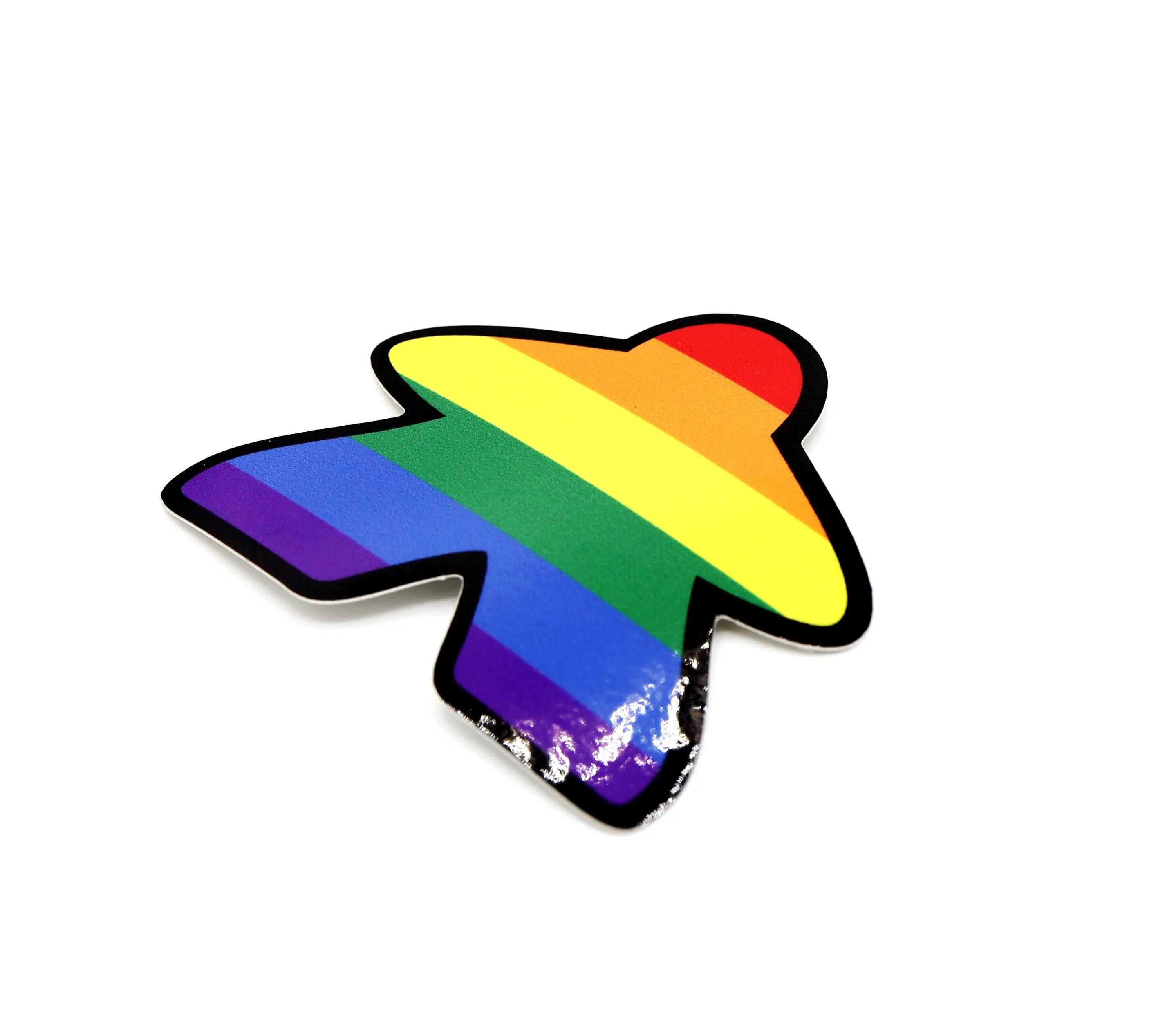 Rainbow Meeple Sticker