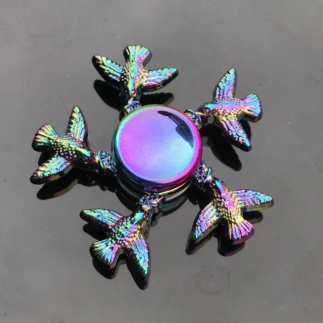 Rainbow Metal Finger Spinner Toy