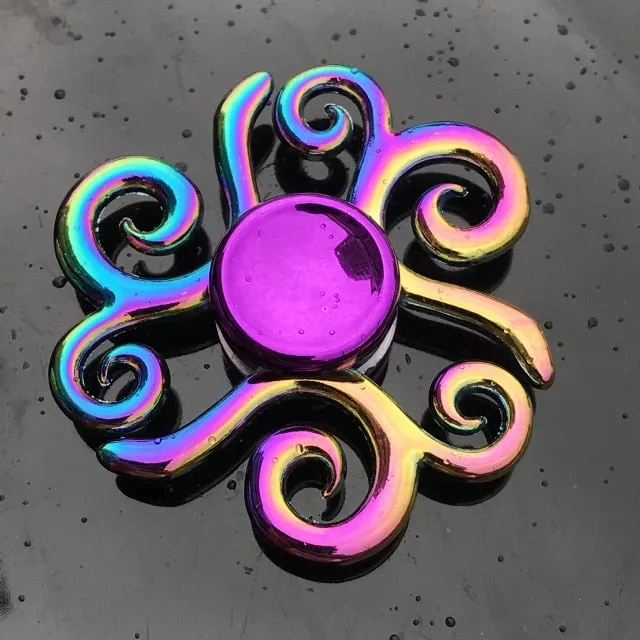 Rainbow Metal Finger Spinner Toy