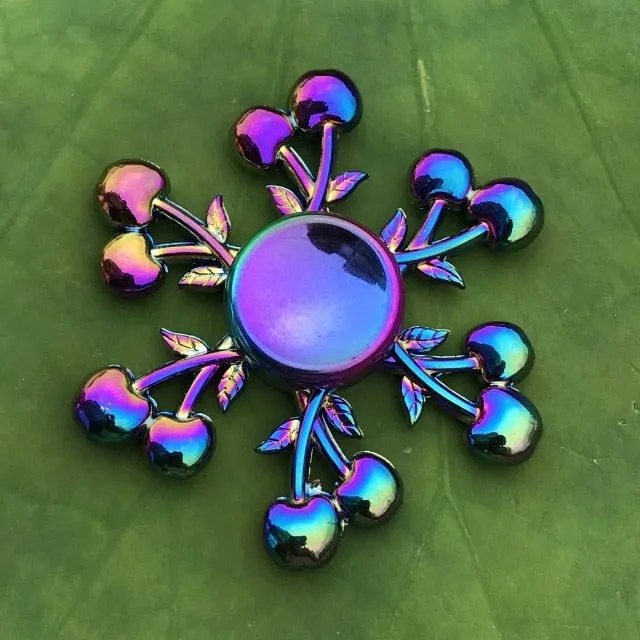 Rainbow Metal Finger Spinner Toy