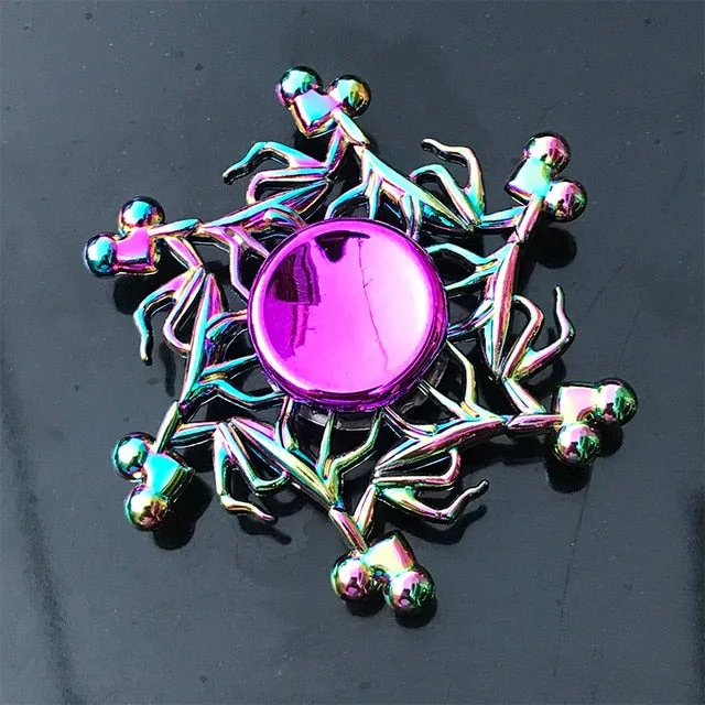Rainbow Metal Finger Spinner Toy