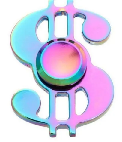 Rainbow Metal Finger Spinner Toy